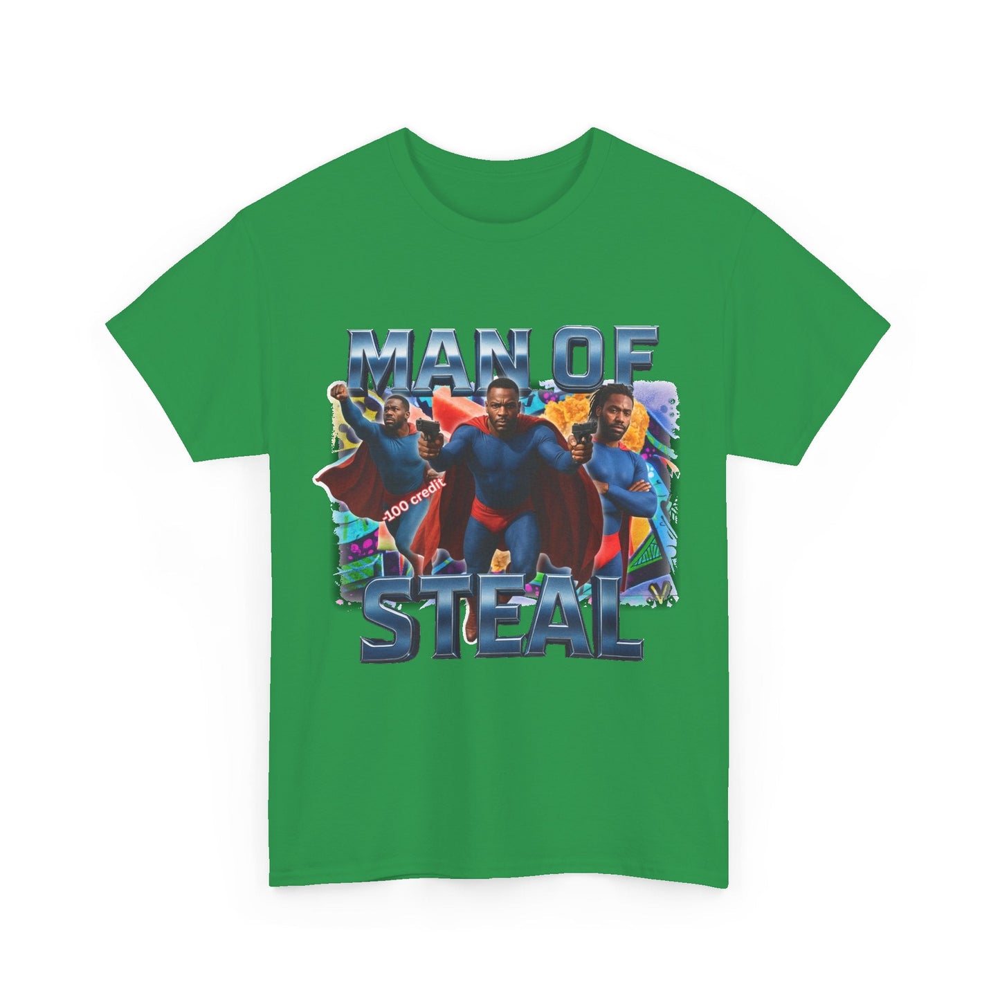 Man of Steal Funny T-Shirt Meme Graphic Tee