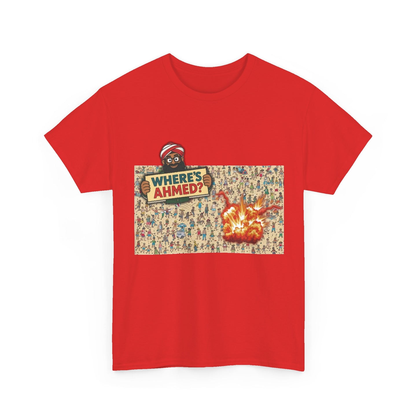Title: Where's Ahmed Funny T-Shirt Meme Graphic Tee