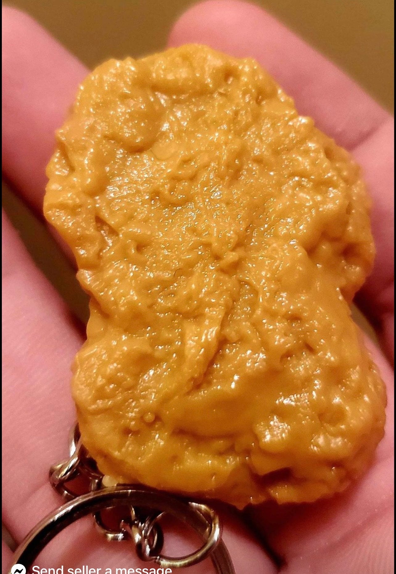 π Chicken Nugget Keychain. chicken nugget tasty gift holiday vehicle car, home office