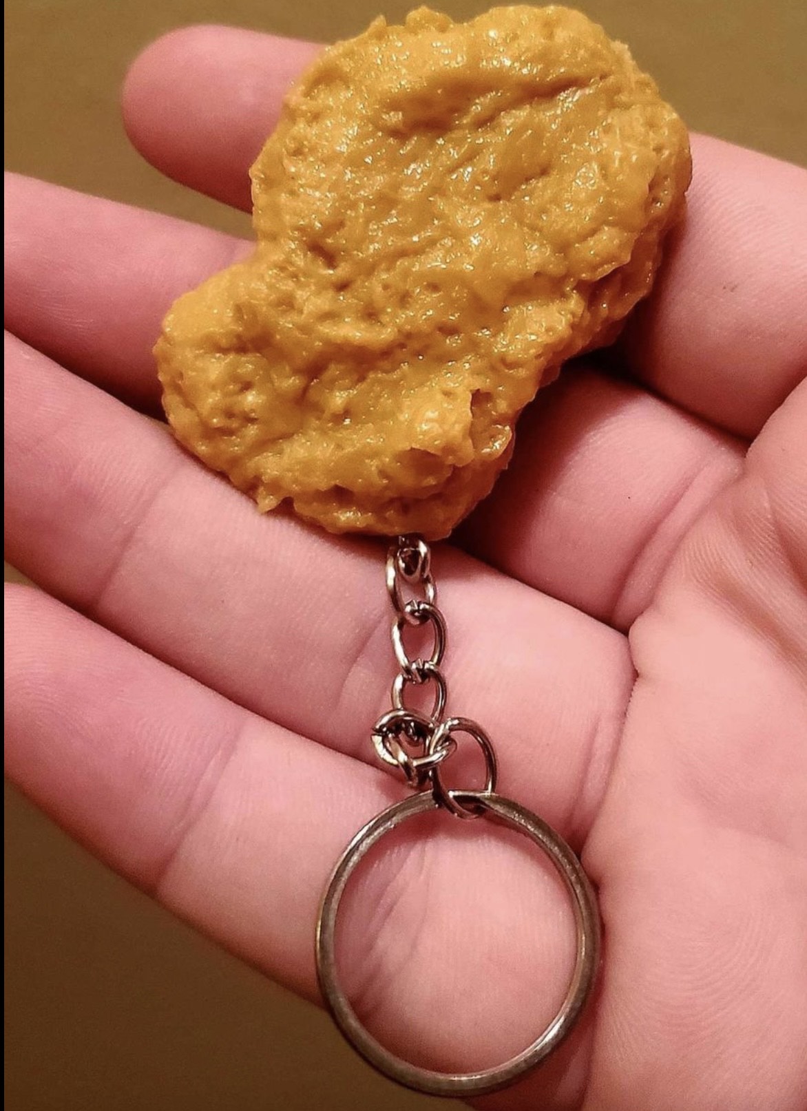 π Chicken Nugget Keychain. chicken nugget tasty gift holiday vehicle car, home office