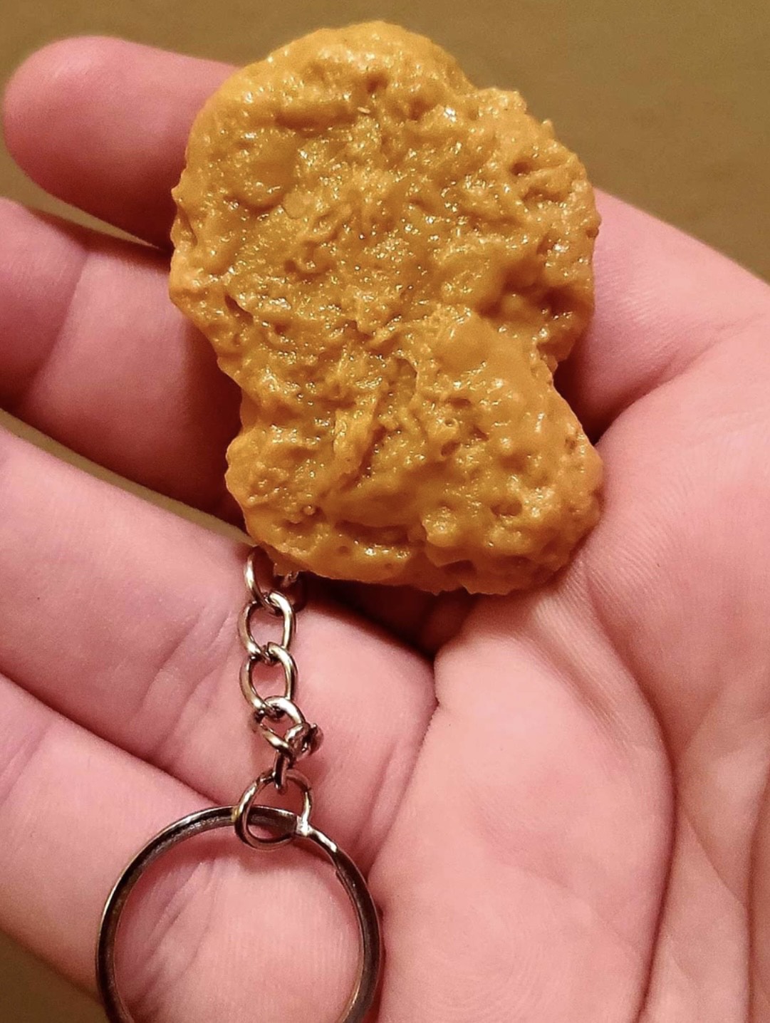 π Chicken Nugget Keychain. chicken nugget tasty gift holiday vehicle car, home office