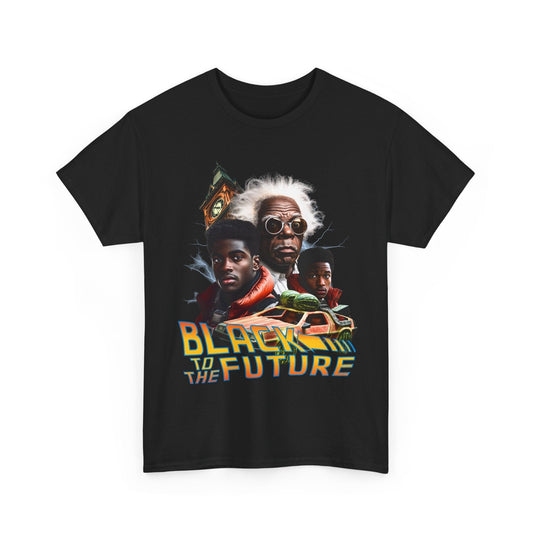 Black to the Future Funny T-Shirt Meme Graphic Tee