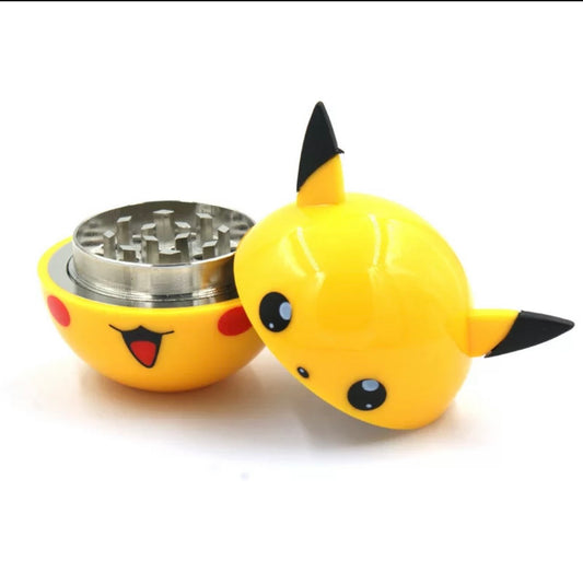 Pika Pokeball Grinder For Herbs and Spices - Pika gift catchem kitchen. Crusher