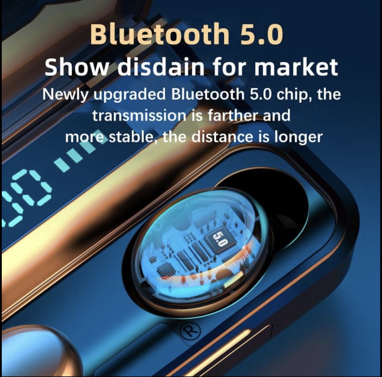 Bluetooth 5.0 Earbuds TWS Wireless Headphones Headset Stereo Samsung Android iPhone Earphone Gift.